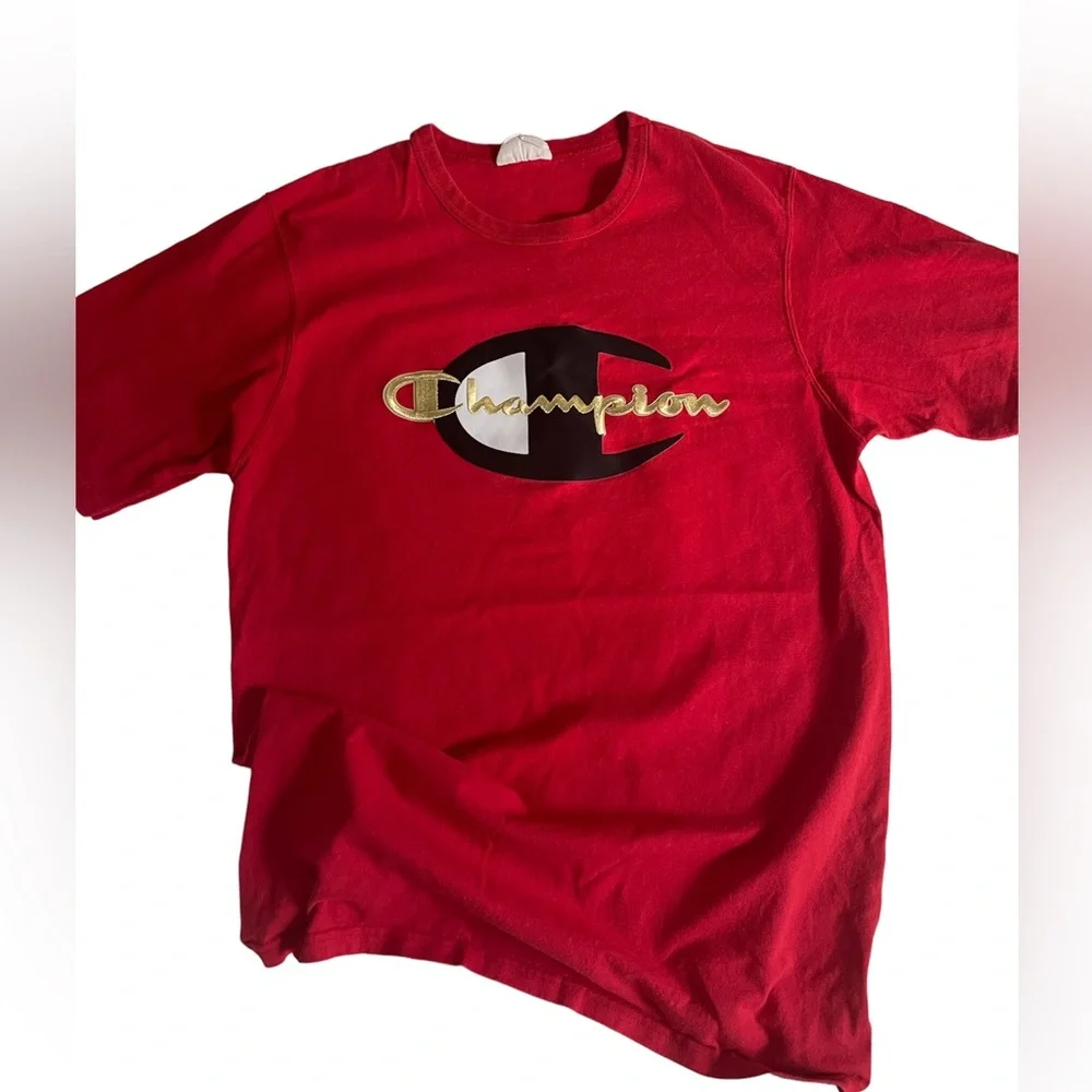 Champion Red T-shirt Size Large - Picture 1 of 3
